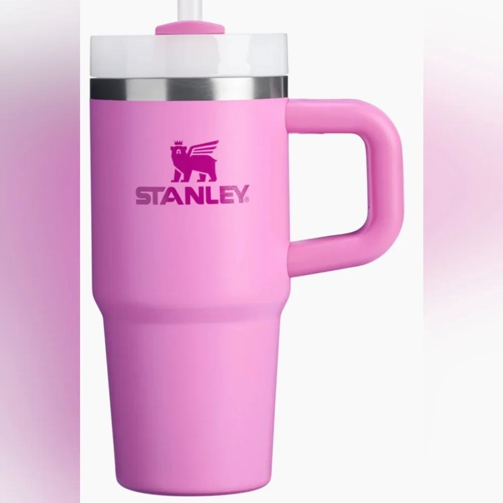 STANLEY 14oz Tumbler W Straw & Handle Peony NEW